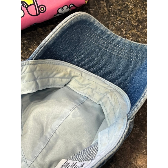 Vintage Calvin Klein Logo Denim Baseball Cap Hat - Picture 9 of 9